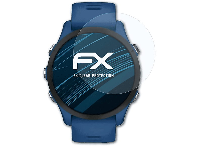 ATFOLIX 3x klar&stoßfest Displayschutz(für Garmin Forerunner 255)