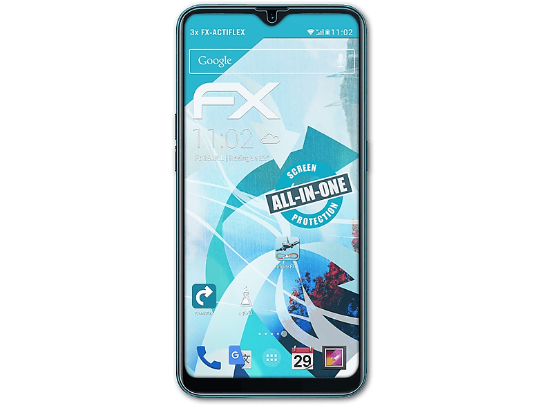 ATFOLIX 3x FX-ActiFleX Displayschutz(für Oppo AX7)