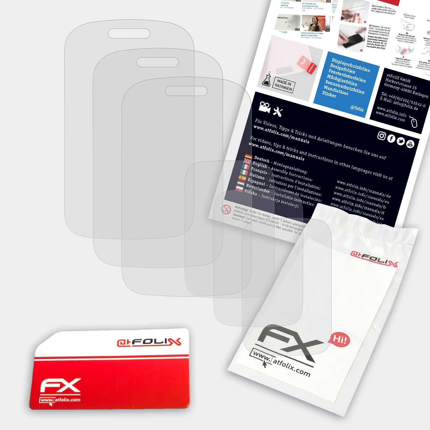 ATFOLIX 3x FX-Antireflex Displayschutz(für Beafon SL590)