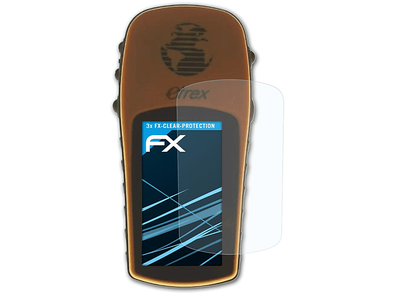 ATFOLIX 3x FX-Clear Displayschutz(für Garmin Etrex GPS)