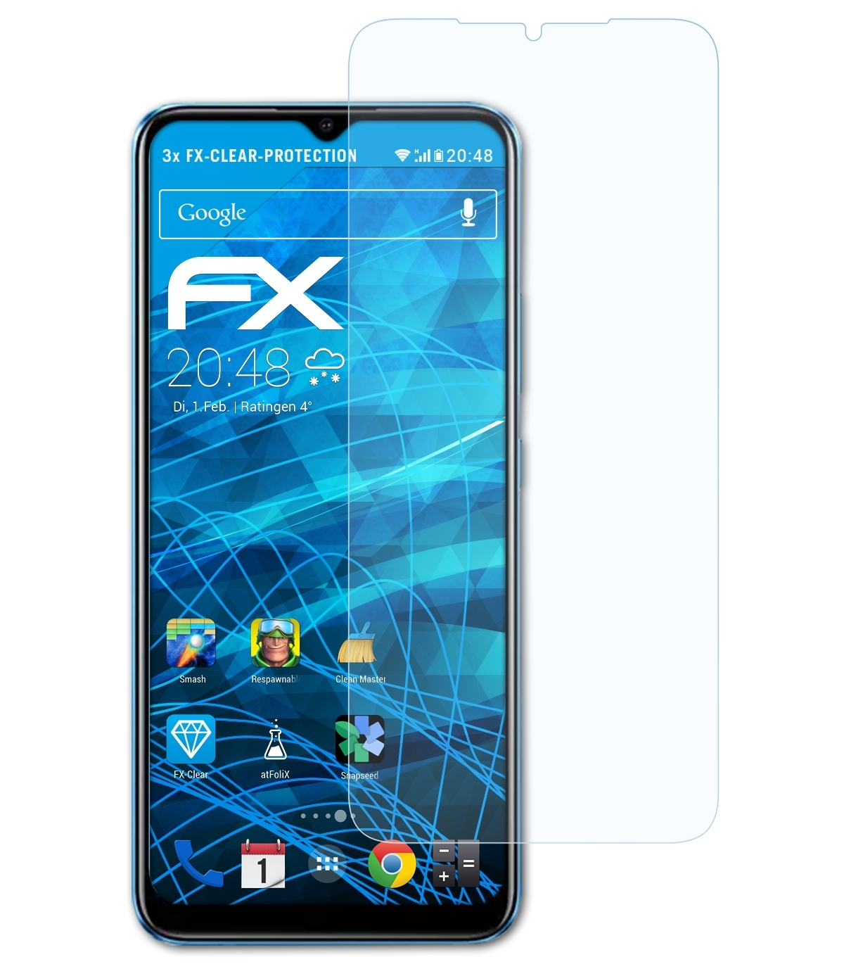 FX-Clear 3x C11 Displayschutz(für ATFOLIX (2021)) Realme