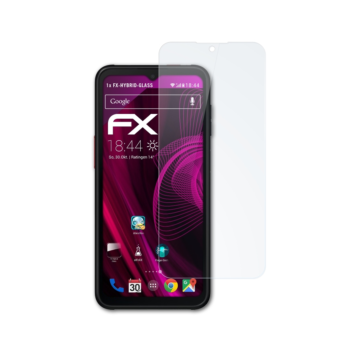 ATFOLIX 9H Schutzpanzer Displayschutz(für Samsung 6 Galaxy XCover Pro)