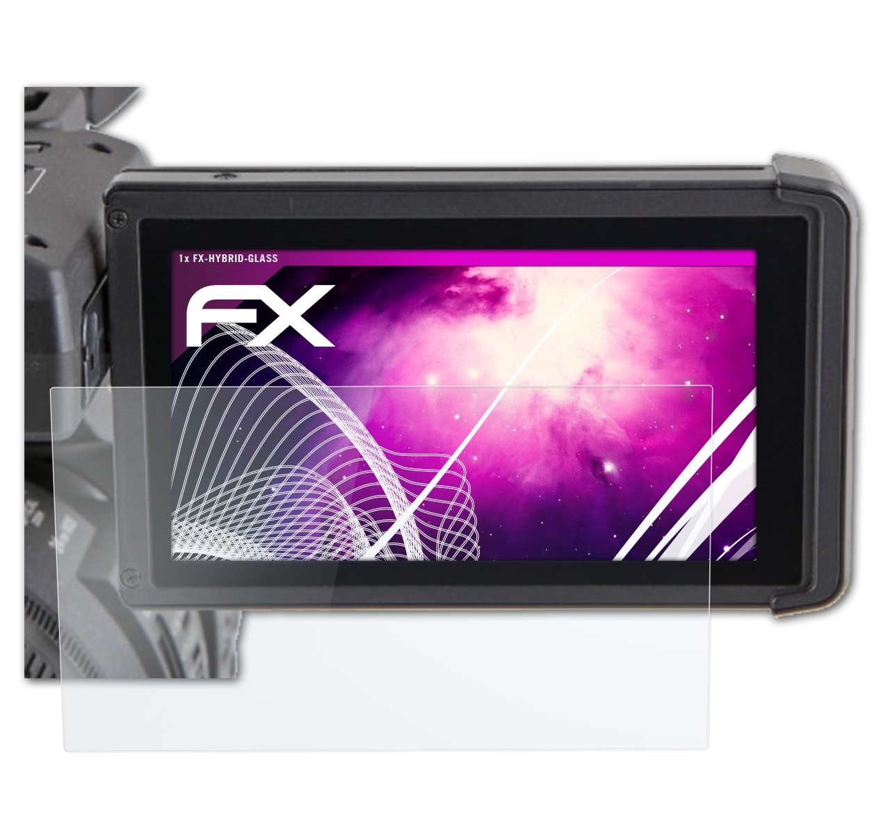 ATFOLIX Panasonic Schutzglas(für HC-X1) FX-Hybrid-Glass