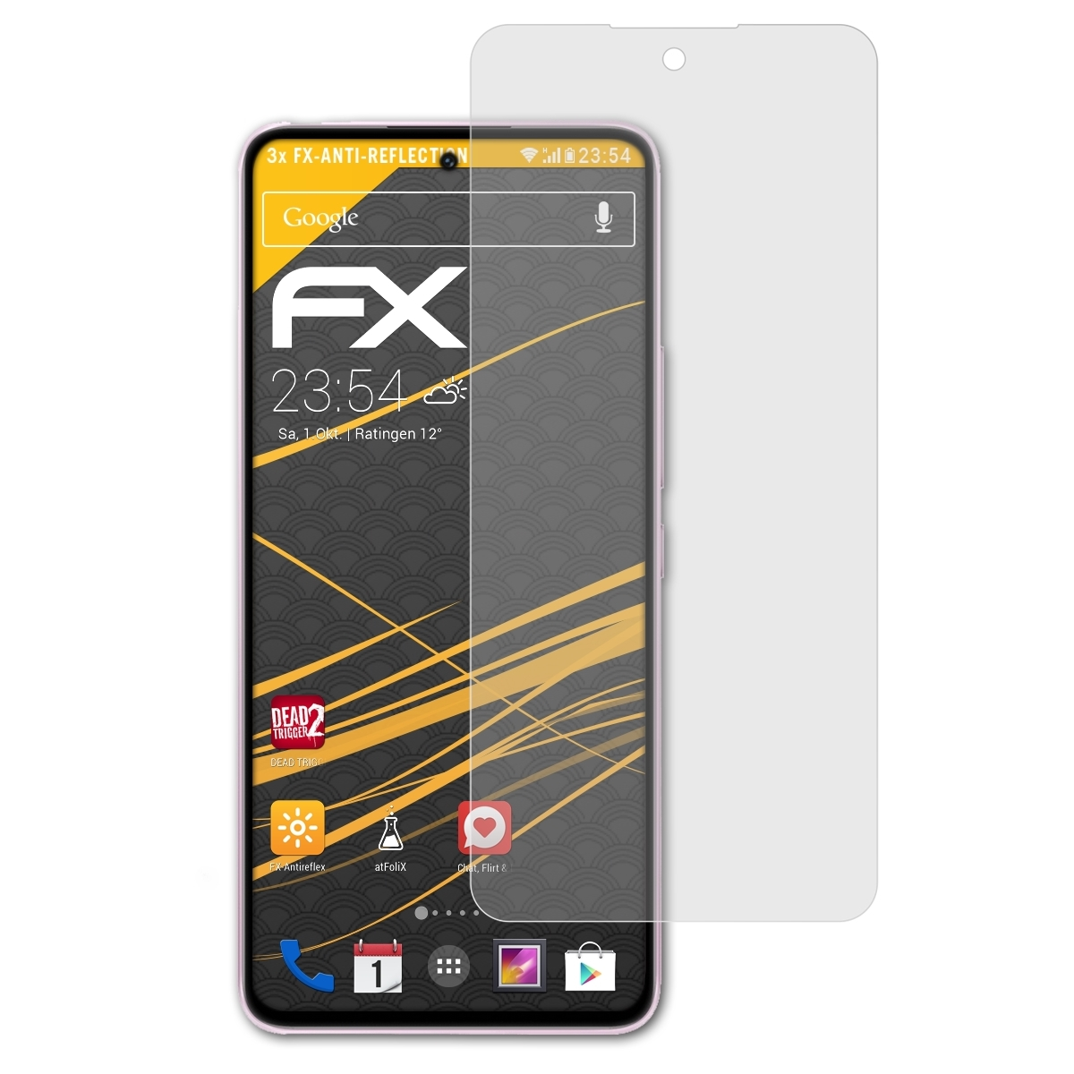 ATFOLIX 3x Displayschutz(für Lite) 12 Xiaomi matt&stoßfest