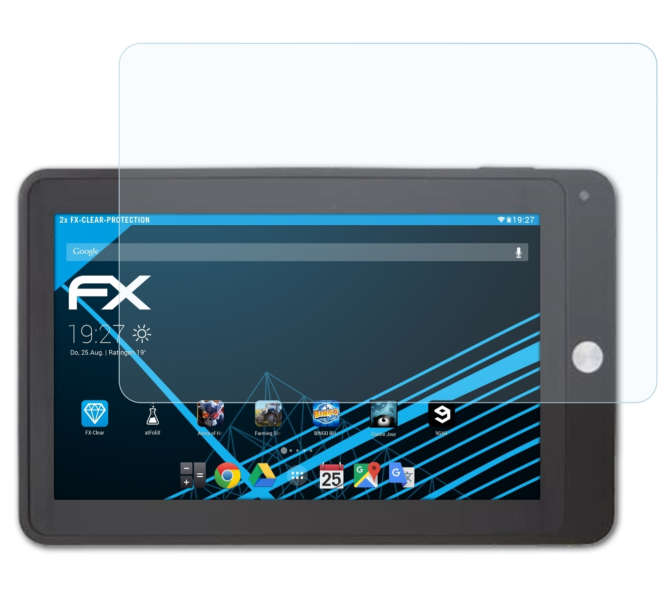 2x FX-Clear Smartbook MT7) ATFOLIX SURFER360 Displayschutz(für