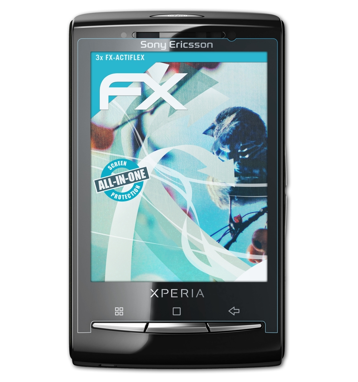 ATFOLIX 3x FX-ActiFleX Displayschutz(für Sony-Ericsson mini) Xperia X10