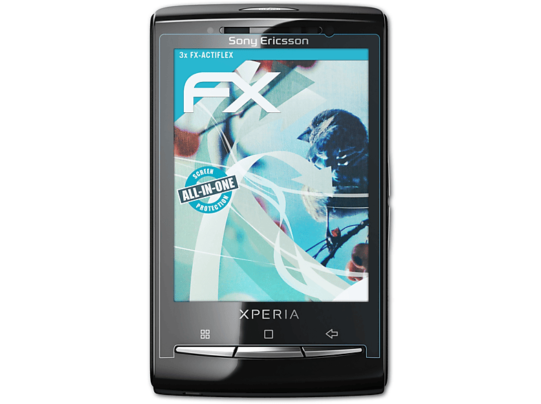 ATFOLIX 3x FX-ActiFleX Displayschutz(für Sony-Ericsson Xperia X10 mini)