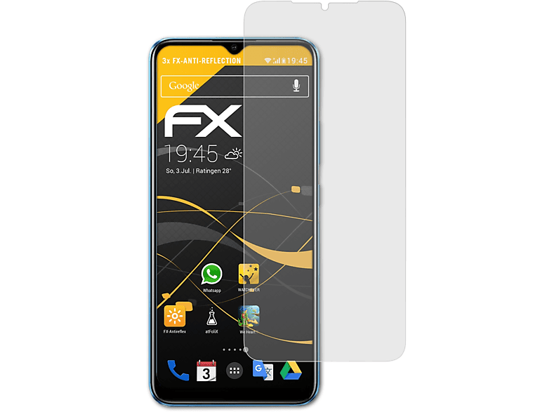 FX-Antireflex C11 3x (2021)) Displayschutz(für Realme ATFOLIX