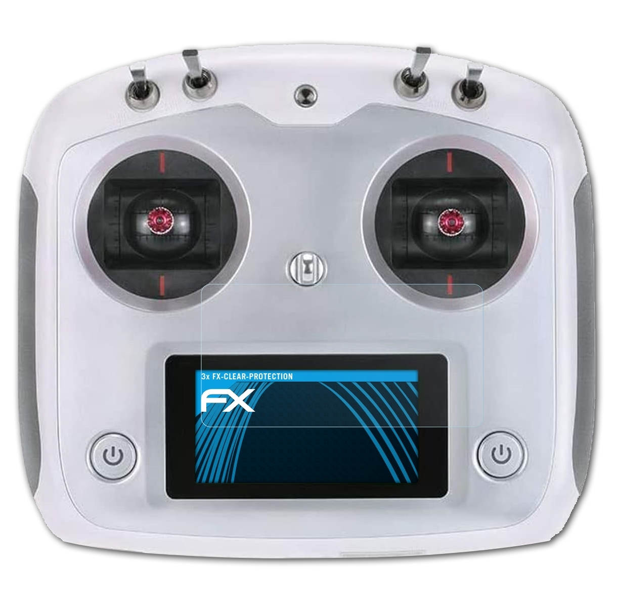ATFOLIX FlySky FS- Displayschutz(für i6S) 3x FX-Clear