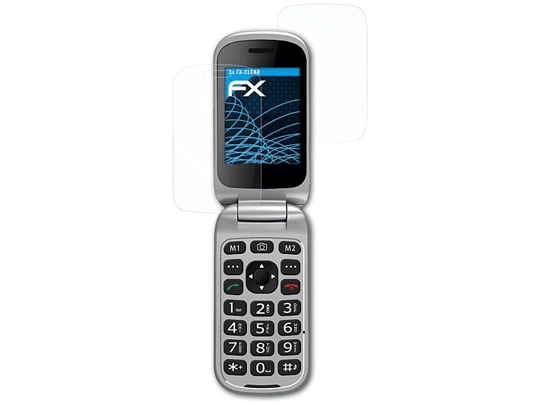 ATFOLIX 3x FX-Clear Displayschutz(für Beafon SL590)