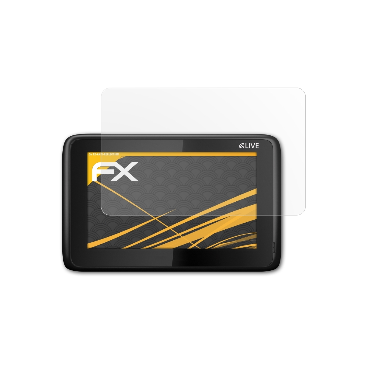 ATFOLIX 3x GO Displayschutz(für FX-Antireflex 1000 Live) TomTom
