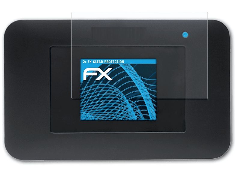 ATFOLIX 2x FX-Clear Displayschutz(für Netgear AC797)