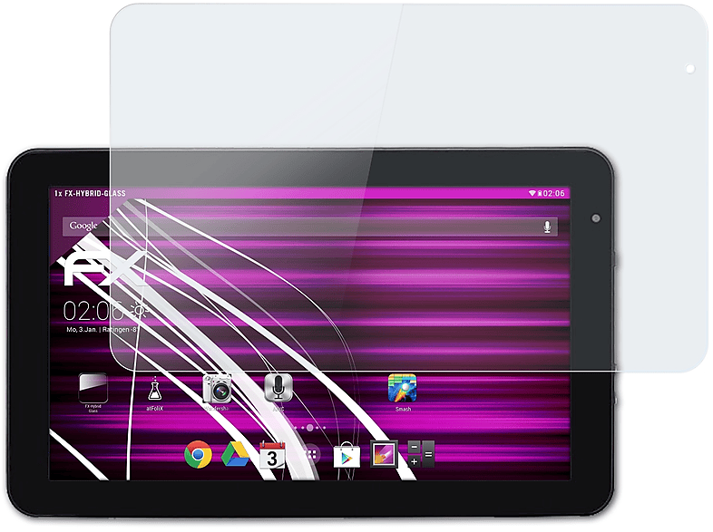 ATFOLIX (PR1056)) Tablet-PC Schutzglas(für FX-Hybrid-Glass XE10D JAY-tech