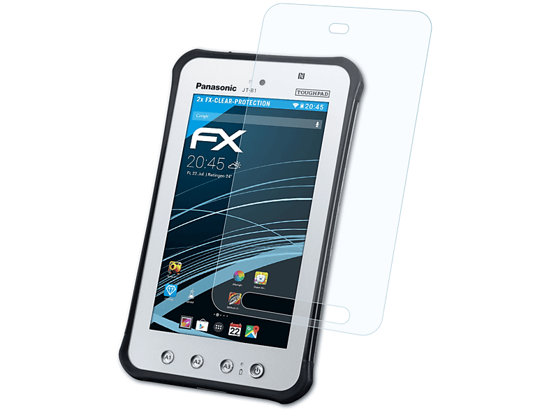 JT-B1) ATFOLIX ToughPad 2x Panasonic Displayschutz(für FX-Clear