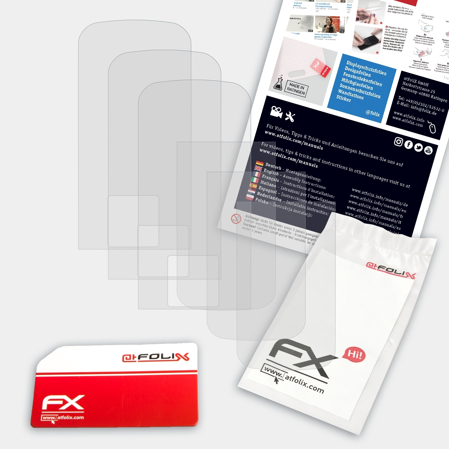 Nokia 3x FX-Antireflex 2720 Fold) ATFOLIX Displayschutz(für