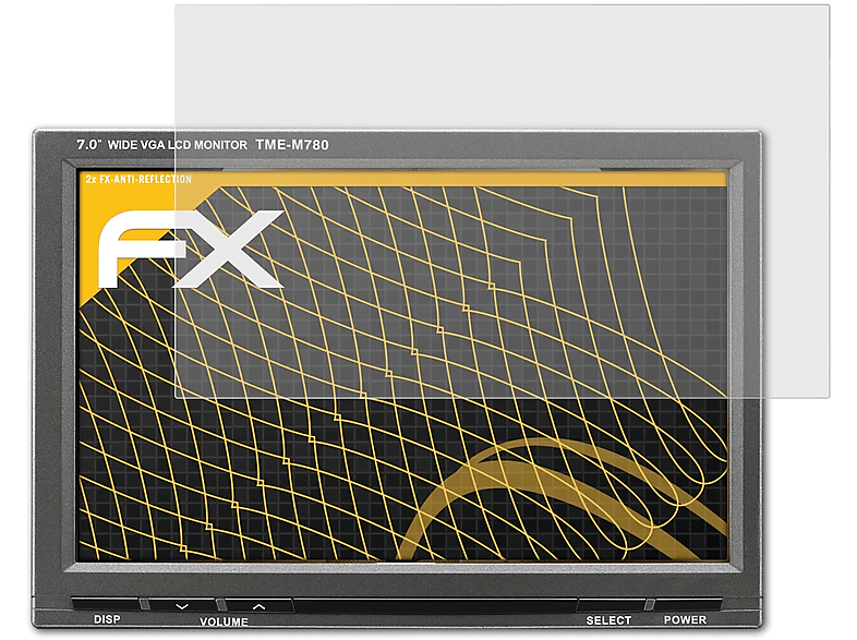 ATFOLIX 2x FX-Antireflex Displayschutz(für Alpine TME-M780/EM) | Autoradio-Zubehör