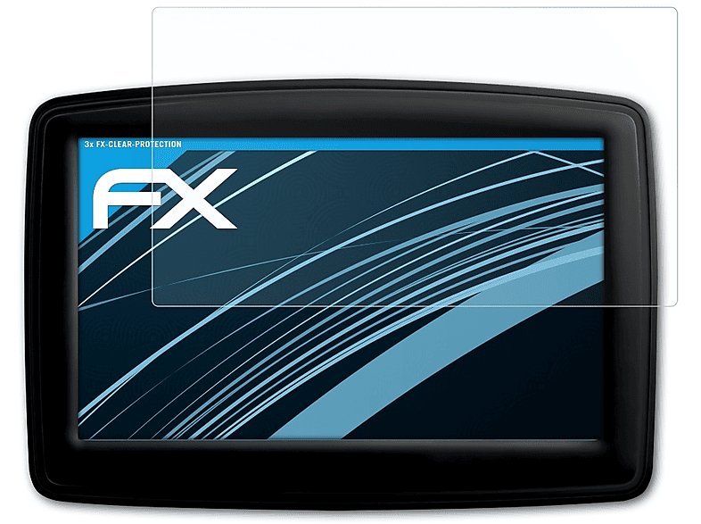ATFOLIX 3x FX-Clear Displayschutz(für TomTom Start 40 / GO 40)