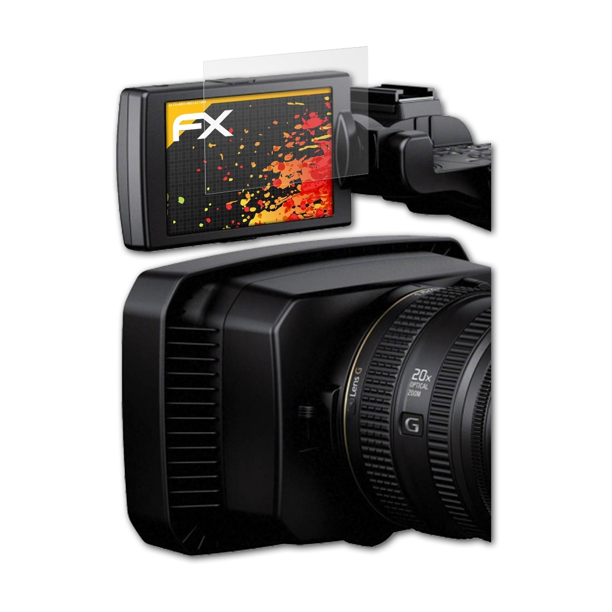 FDR-AX1 FX-Antireflex Sony Displayschutz(für 3x 4K) ATFOLIX