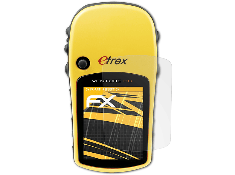 ATFOLIX 3x FX-Antireflex Displayschutz(für Garmin Etrex Venture HC)