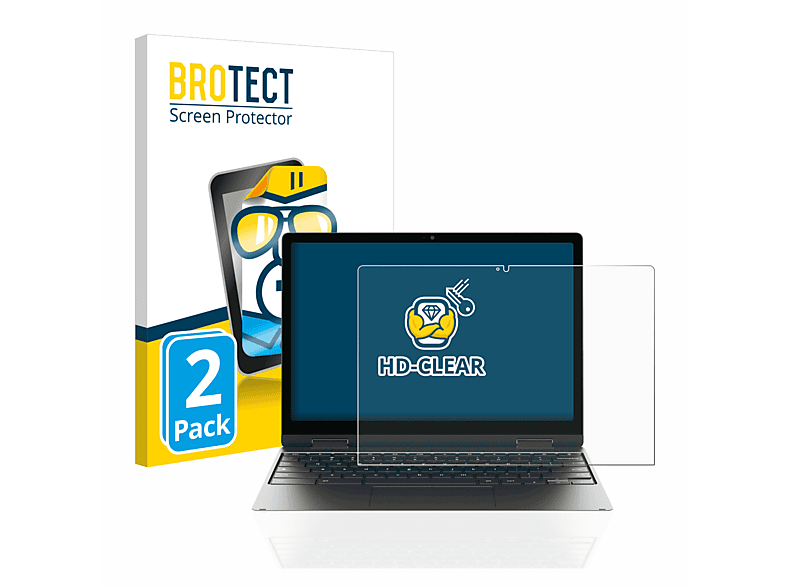 BROTECT 2x klare Schutzfolie(für Samsung Galaxy Chromebook 2 360)