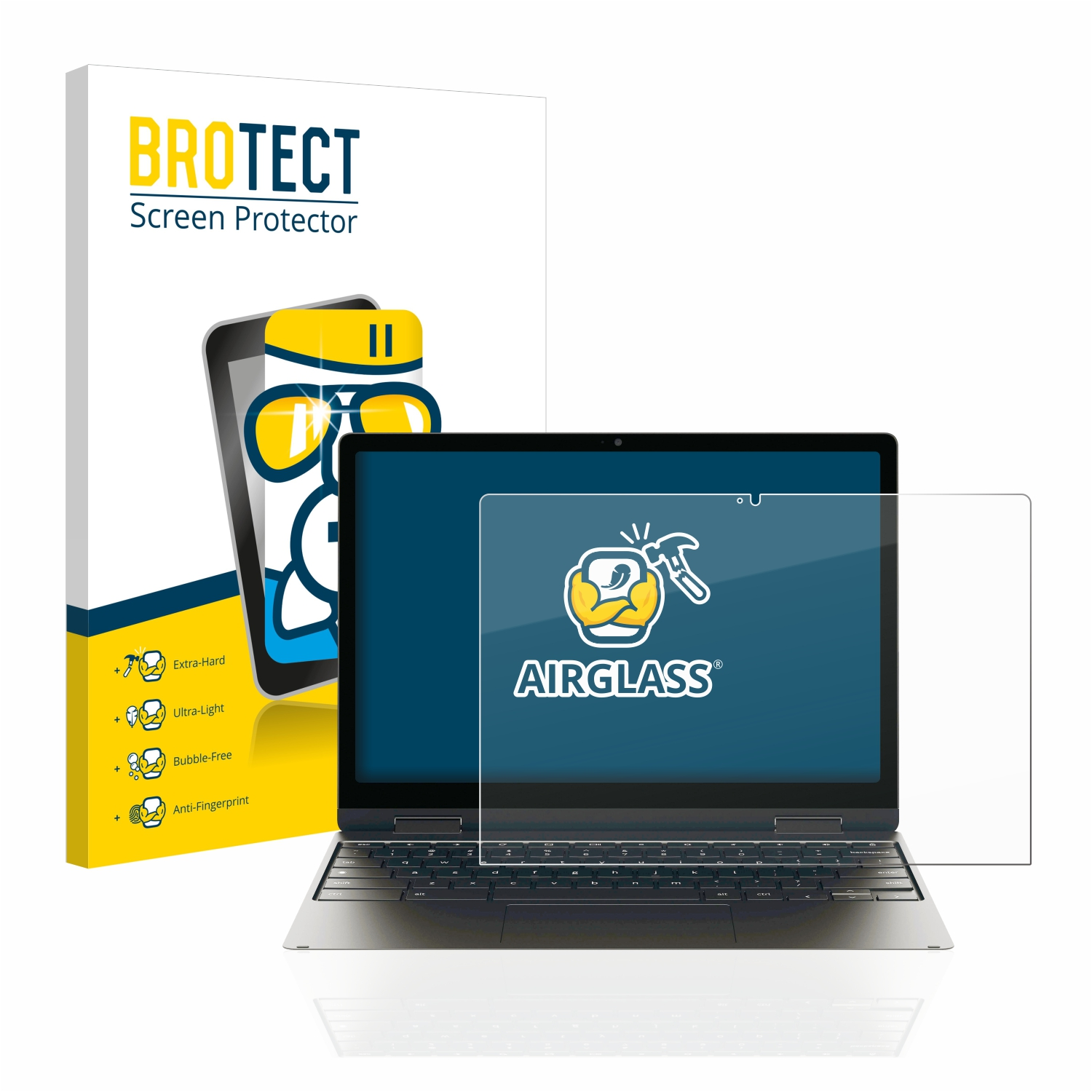 BROTECT Airglass klare Schutzfolie(für Samsung 2 Galaxy Chromebook 360)