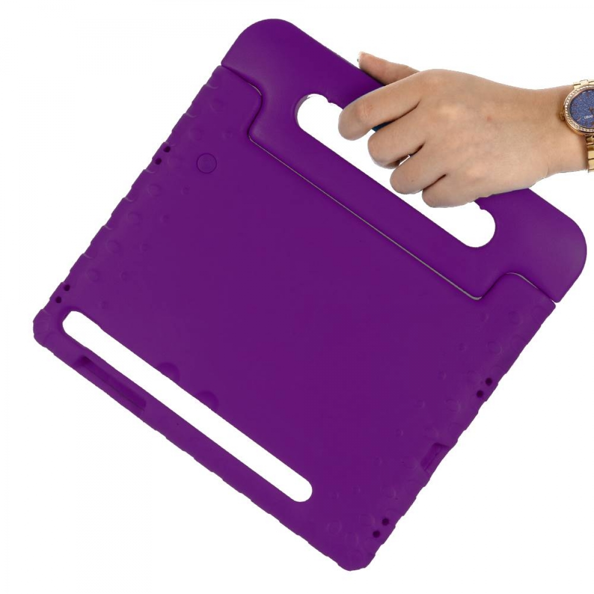 CASEONLINE EVA Tablethülle Backcover Ethylenvinylacetat (EVA), Violett für Samsung