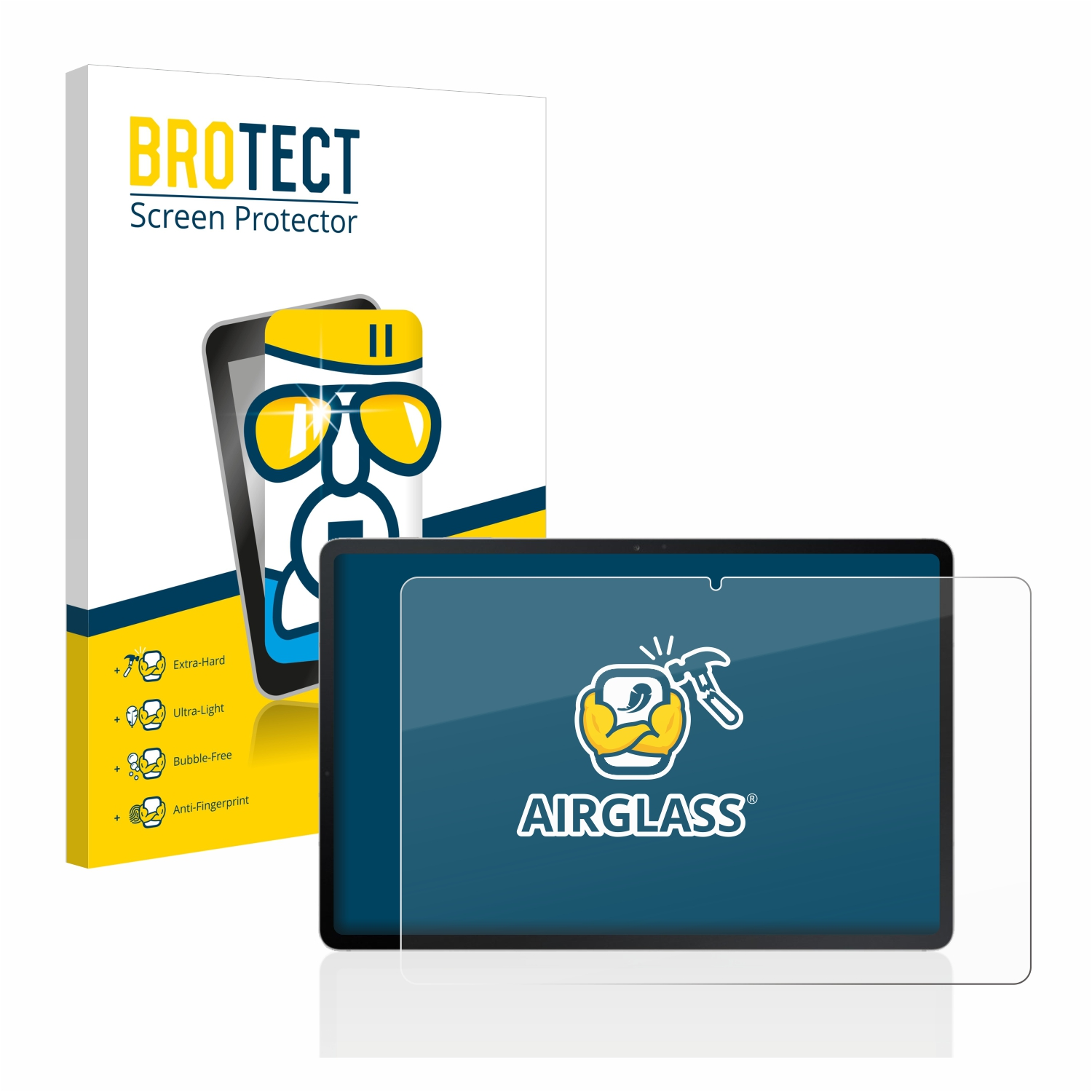 Airglass Tab Schutzfolie(für klare (im Samsung FE Querformat)) BROTECT Galaxy S7