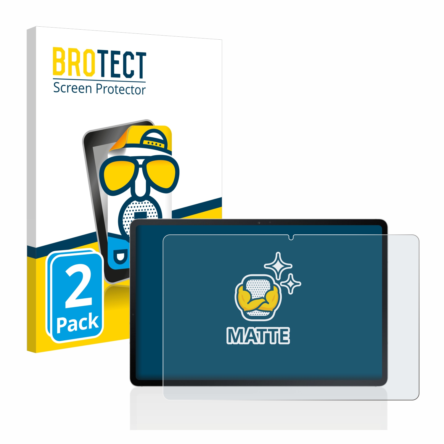 BROTECT 2x matte Schutzfolie(für Tab S7 (im Samsung FE Galaxy Querformat))