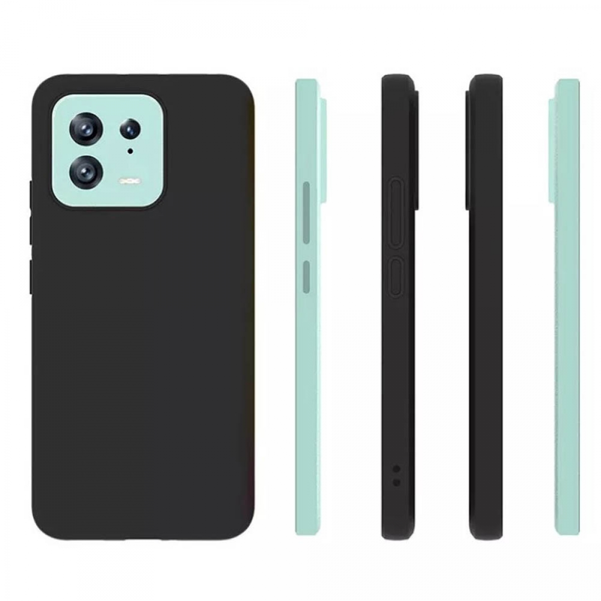 CASEONLINE Matt, Schwarz Xiaomi, Backcover, 13