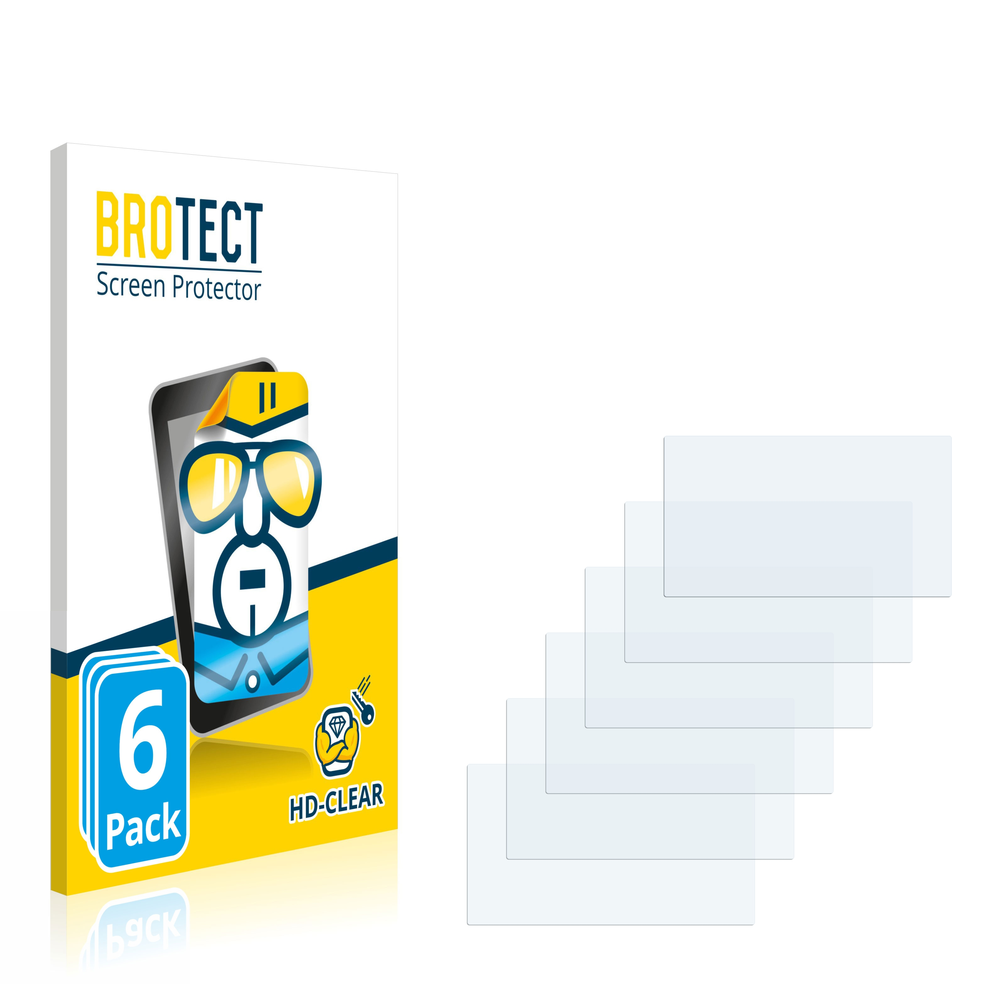BROTECT 6x klare Schutzfolie(für Nintendo (Controller)) U Wii GamePad