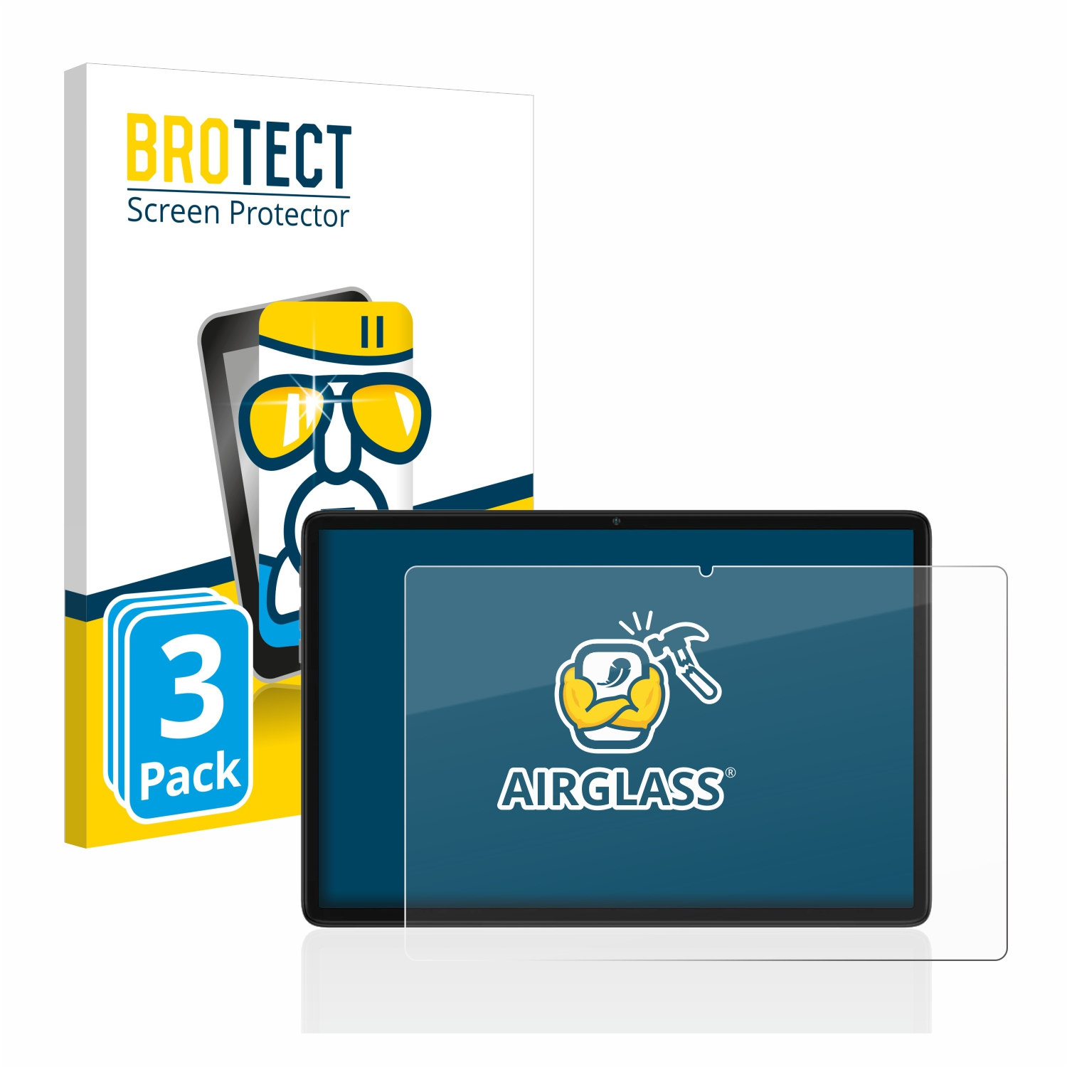 BROTECT 3x Airglass klare Schutzfolie(für P40HD) Teclast