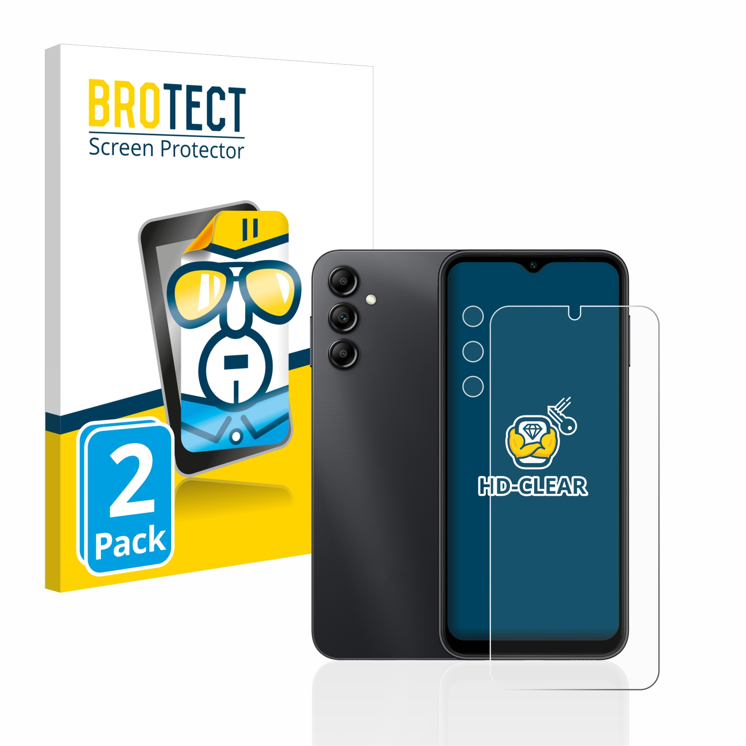 BROTECT 2x klare Schutzfolie(für Samsung 4G) Galaxy A14