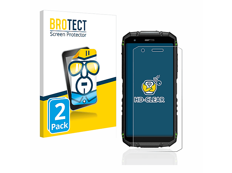 BROTECT 2x klare Schutzfolie(für Doogee S41 Pro) | Displayschutzfolien & Gläser