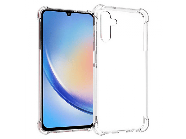 CASEONLINE Shockproof, Backcover, Samsung, A34 Transparent Galaxy 5G