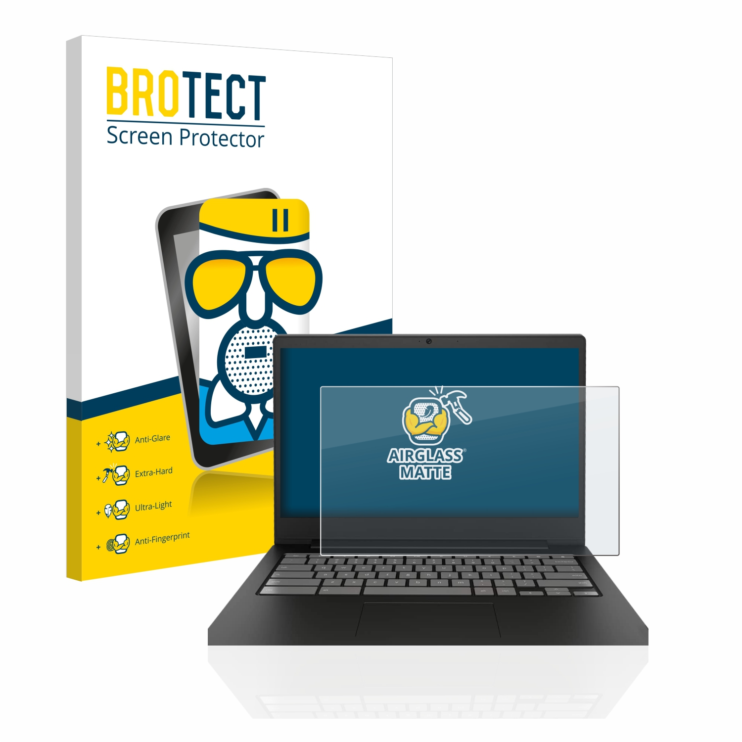 Airglass BROTECT Lenovo Chromebook matte Schutzfolie(für 14\