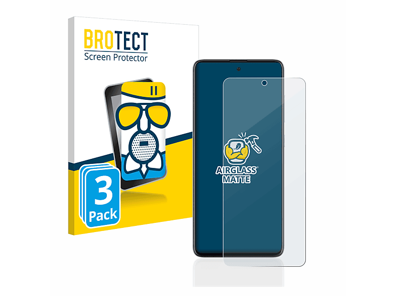 BROTECT 3x Airglass matte Schutzfolie(für Samsung Galaxy A51)