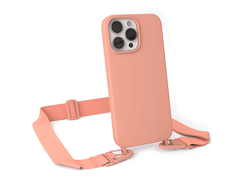 Yoedge Handyhülle Mit Band Für IPhone 14/13 – Blumen-Design, TPU-Silikon & Verstellbare Kordel | Handyband Inklusive