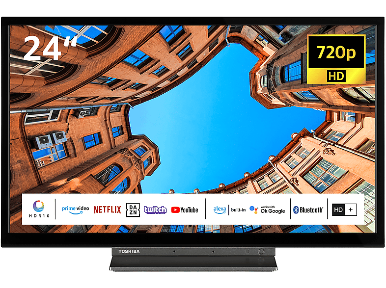 TOSHIBA 24WK3C63DAW LED TV 60 HD-ready, Zoll (Flat, / cm, 24 SMART TV)