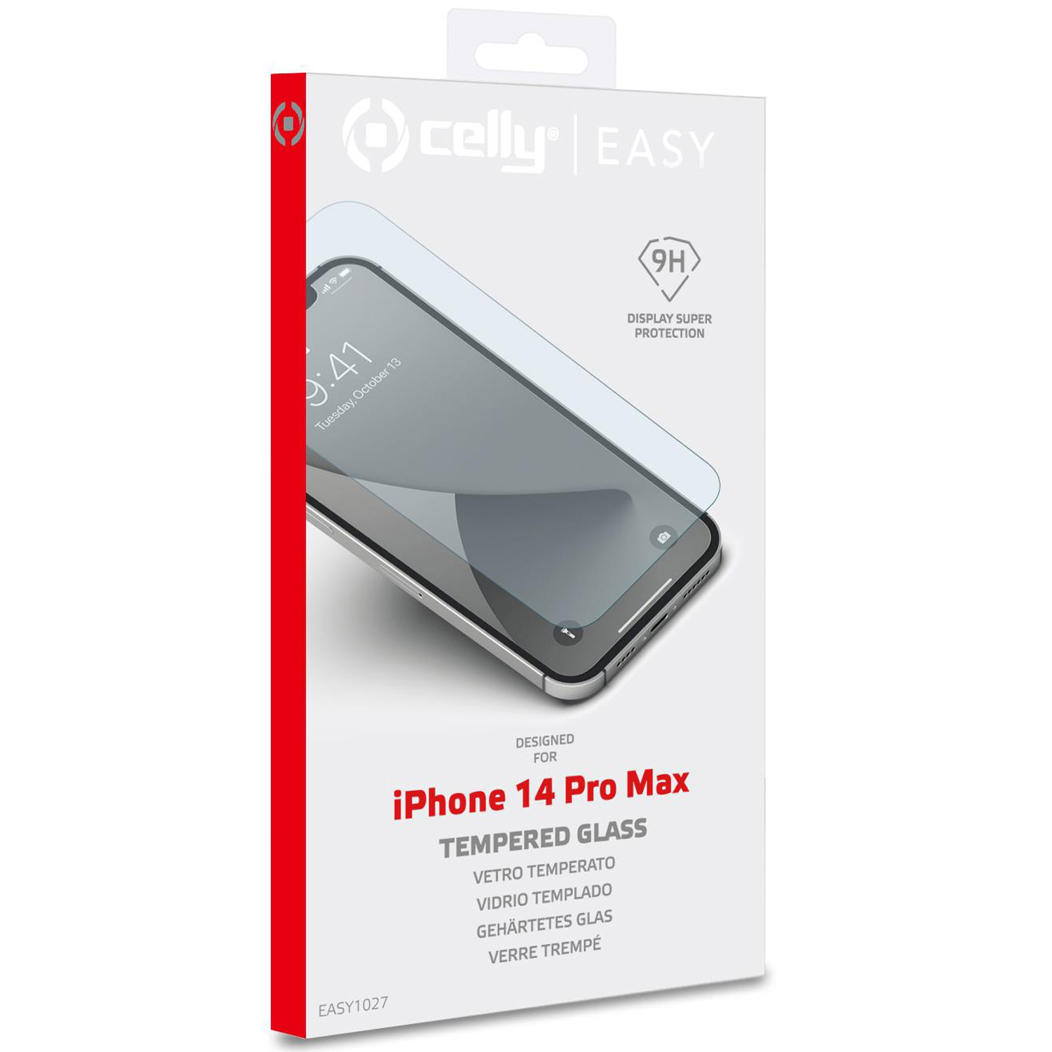 CELLY Displayschutz 14 14 Max) iPhone Apple iPhone Max Pro Pro Gehärtetes Displayschutz(für Glas