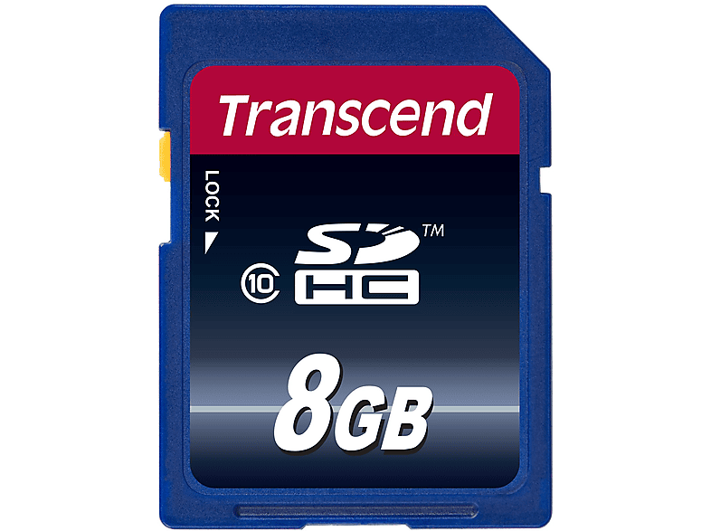 TRANSCEND m0000B2L7Y, Micro-SDHC, SDHC, SD Speicherkarte, 8 GB, 19 MB/s