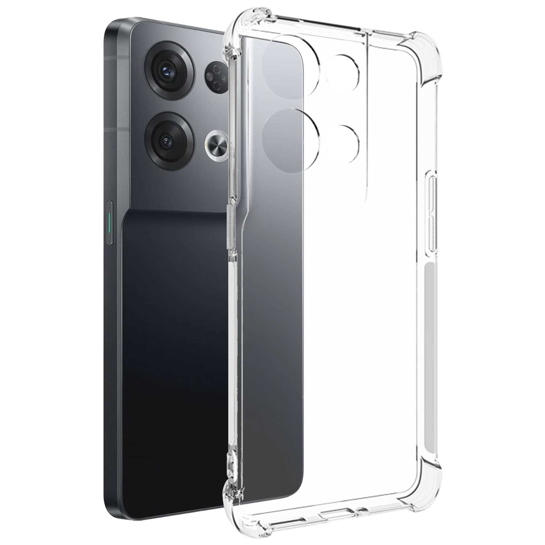 MTB Backcover, Case, Oppo, 5G, Clear ENERGY Armor Reno8 MORE Transparent Pro