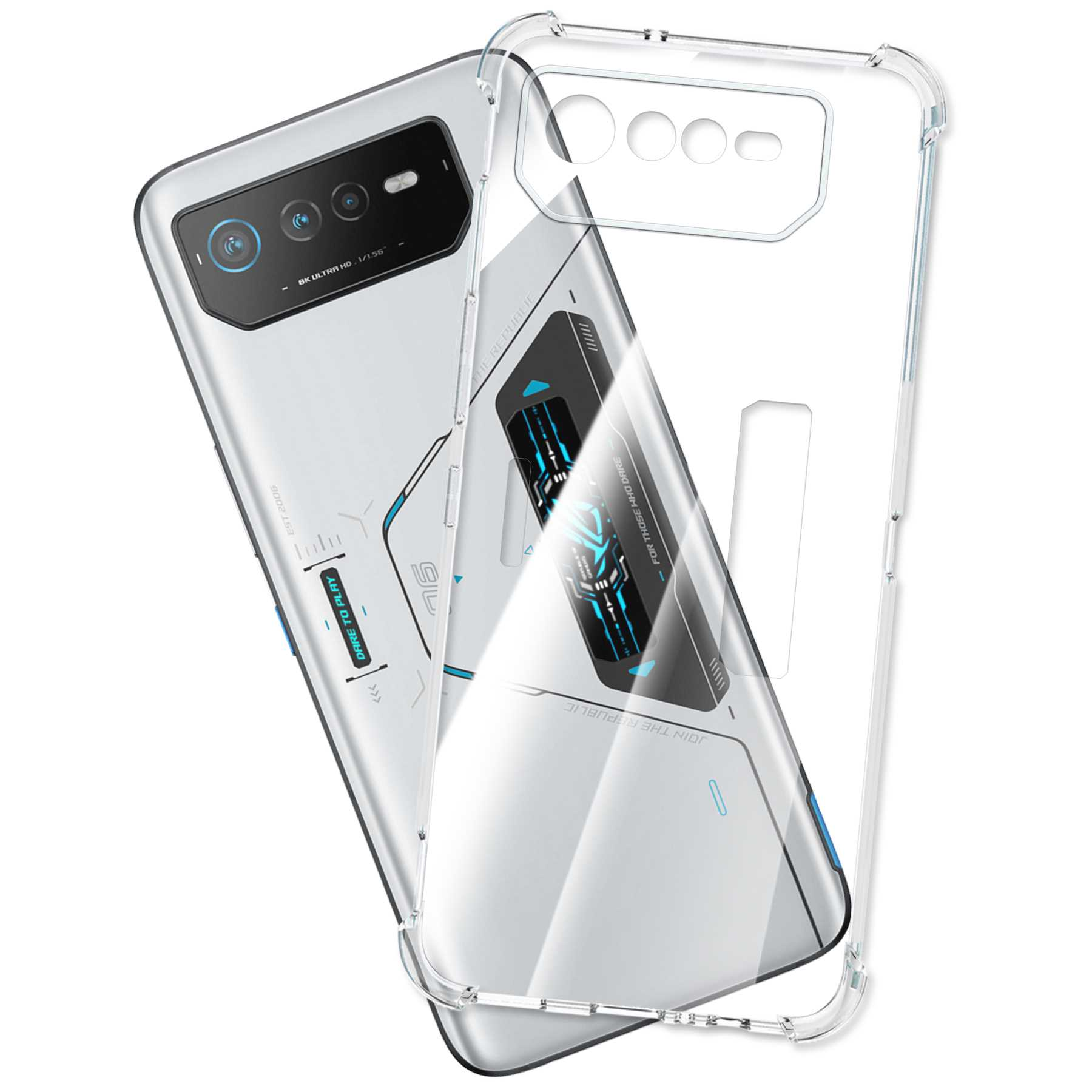 ENERGY Backcover, MTB MORE Asus, Case, 6D Phone 6 Clear Ultimate, Pro, Transparent Armor ROG