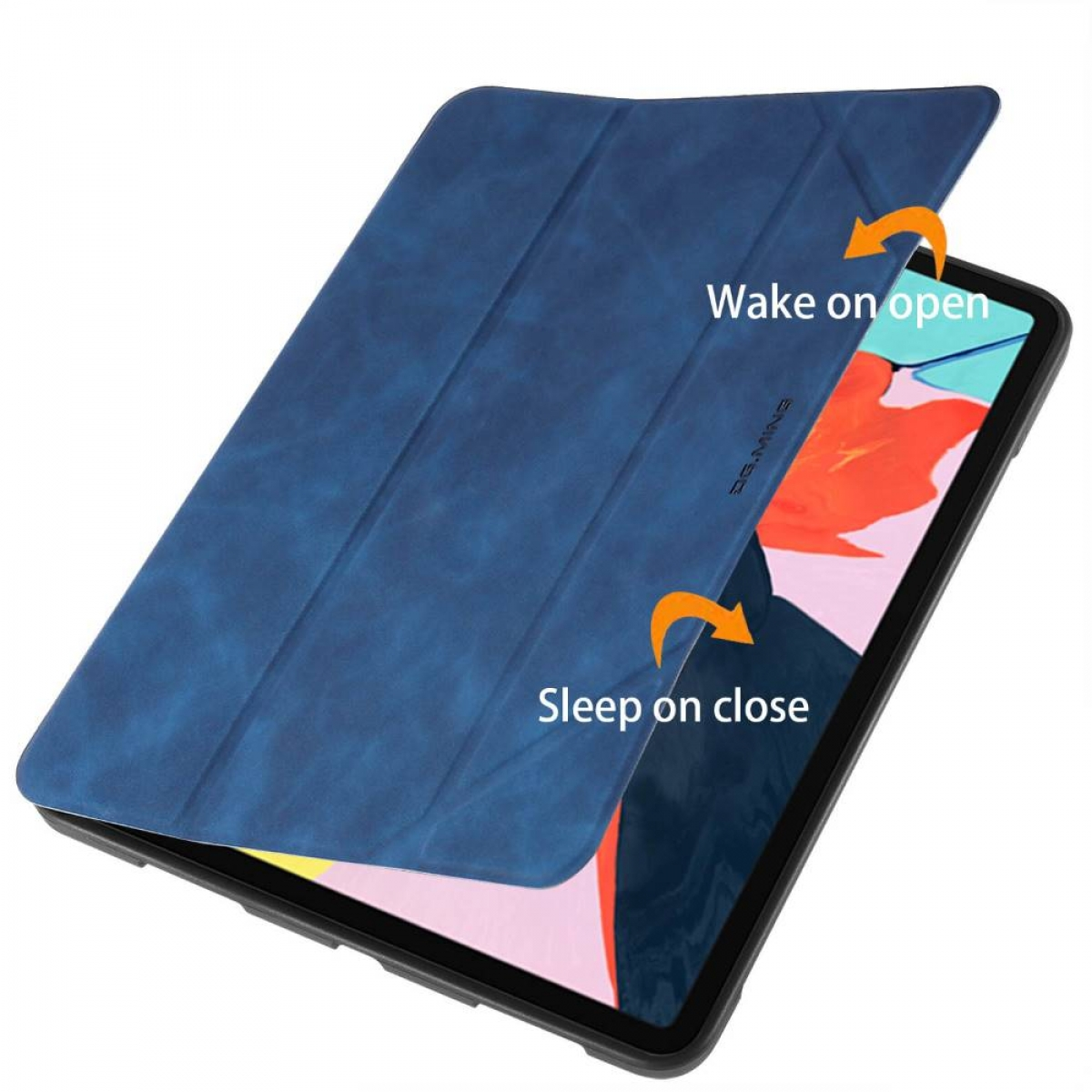 DG MING Aktiv Bookcover Tablethülle Blau für Kunststoff, Apple