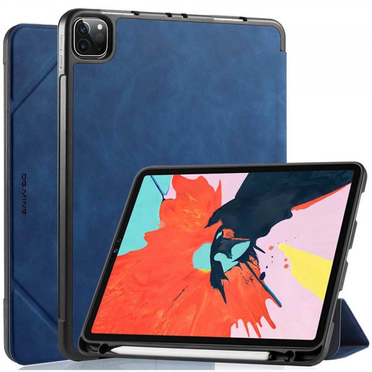 DG MING Apple Tablethülle für Aktiv Kunststoff, Blau Bookcover