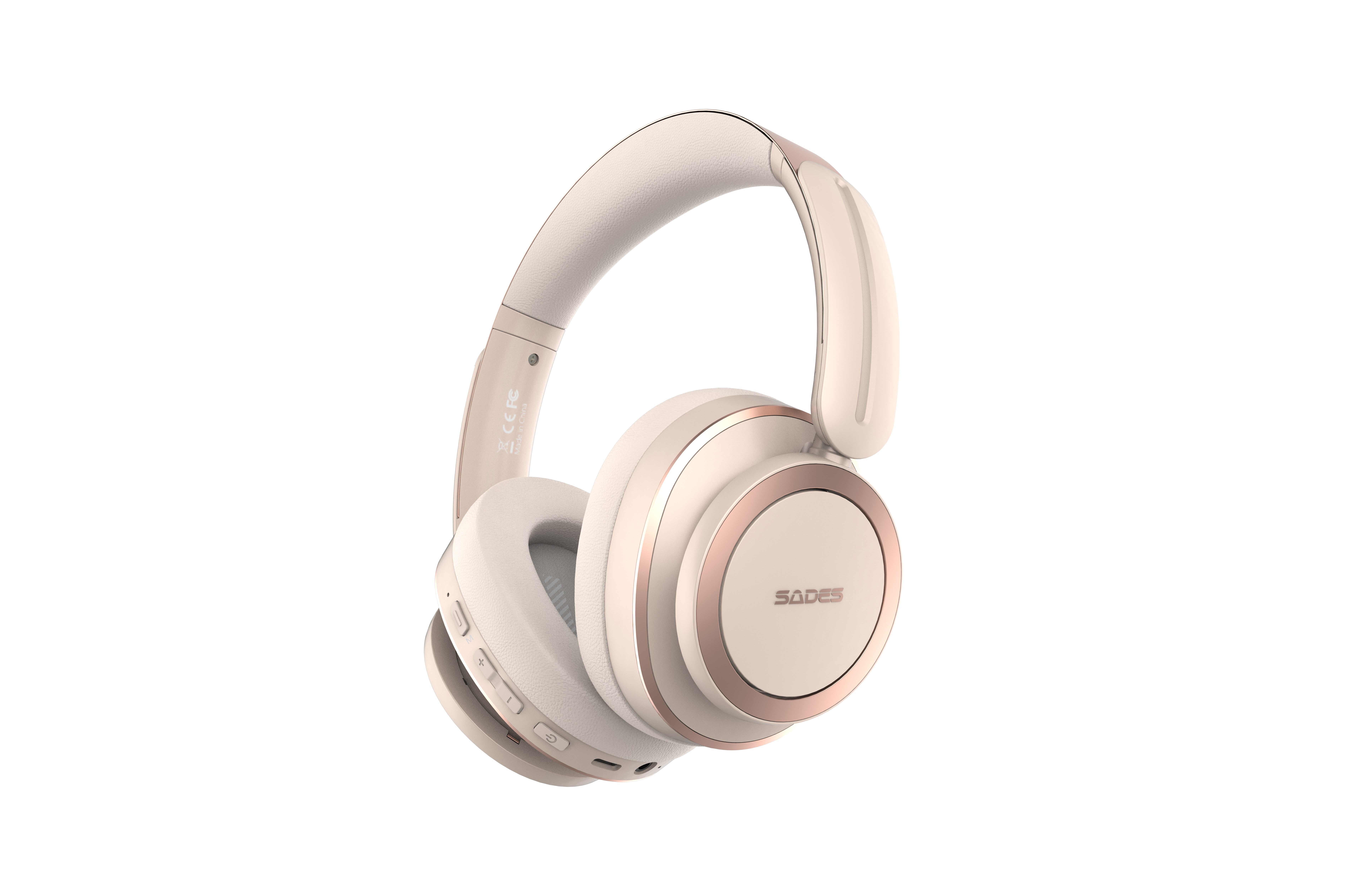 SADES Builder gold/pink Gaming-Headset SA-208, Bluetooth Over-ear