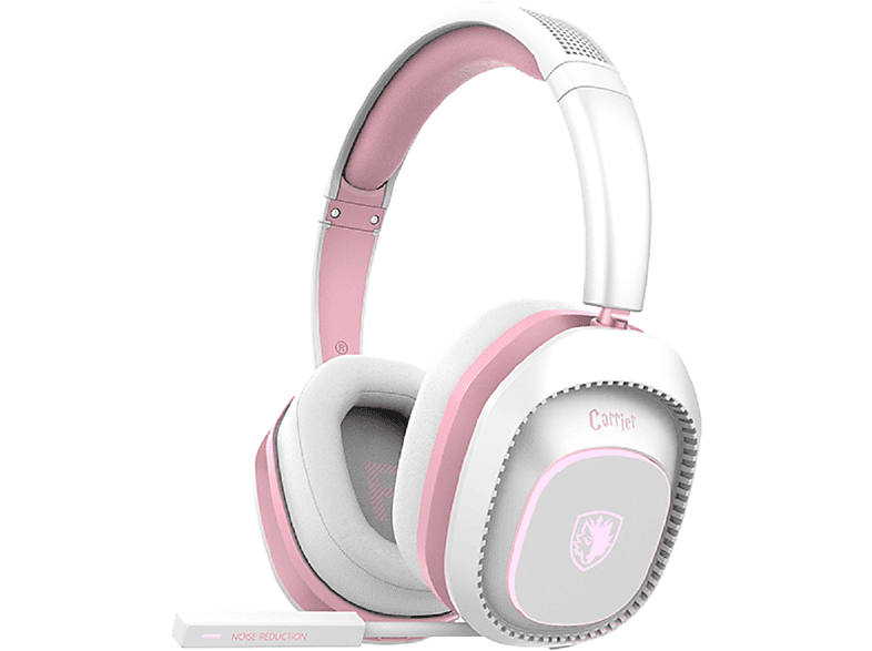 SADES Carrier SA-203, Over-ear Gaming-Headset Bluetooth weiß/pink | SATURN