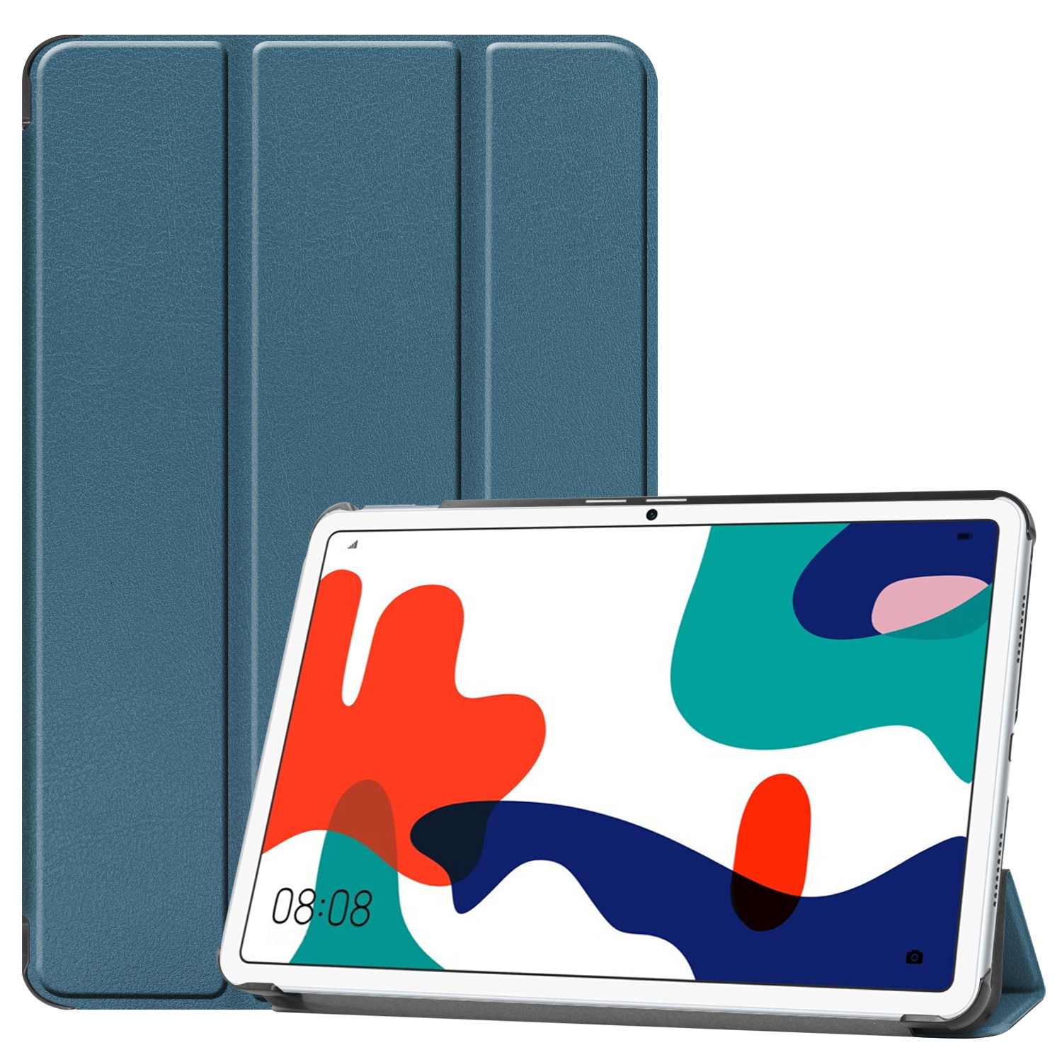 LOBWERK Hülle Schutzhülle Bookcover für BAH3-AL00 Huawei MatePad 10.4 Grün Zoll Kunstleder, BAH3-W09