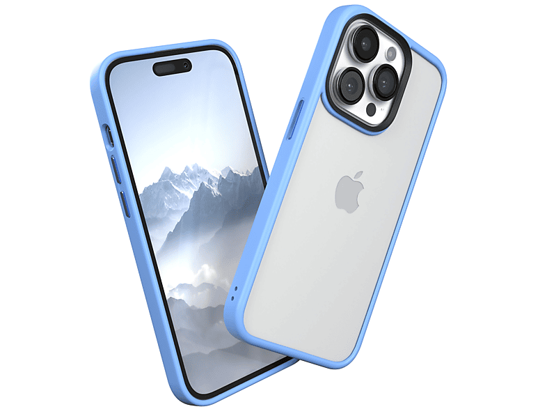 EAZY CASE Outdoor Case Matt, Backcover, Pro, Blau iPhone 14 Apple