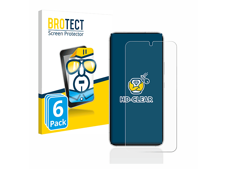 BROTECT 6x klare Schutzfolie(für Samsung Galaxy S22 5G)