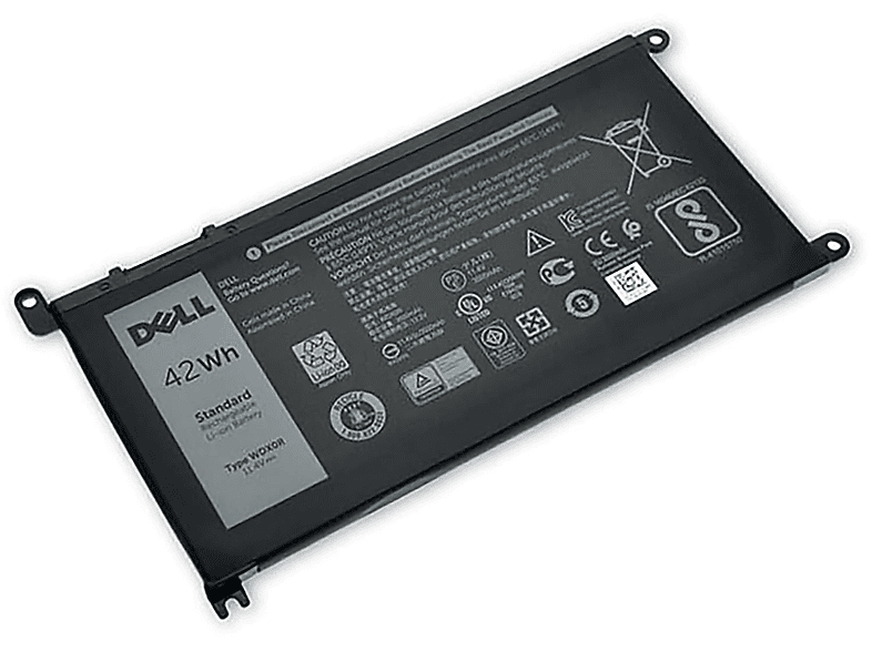 mAh Li-Pol, Volt, Akku 3500 DELL Y3F7Y Notebookakku, Original 11.4 für Li-Pol Dell